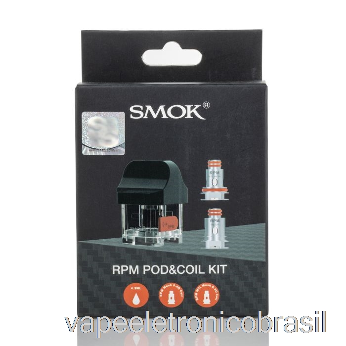 Vape Eletrônico Smok Rpm40 Cápsulas De Substituição 4,3ml Rpm Pod [pod Padrão + 2 Bobinas]